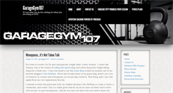 Desktop Screenshot of garagegym107.com